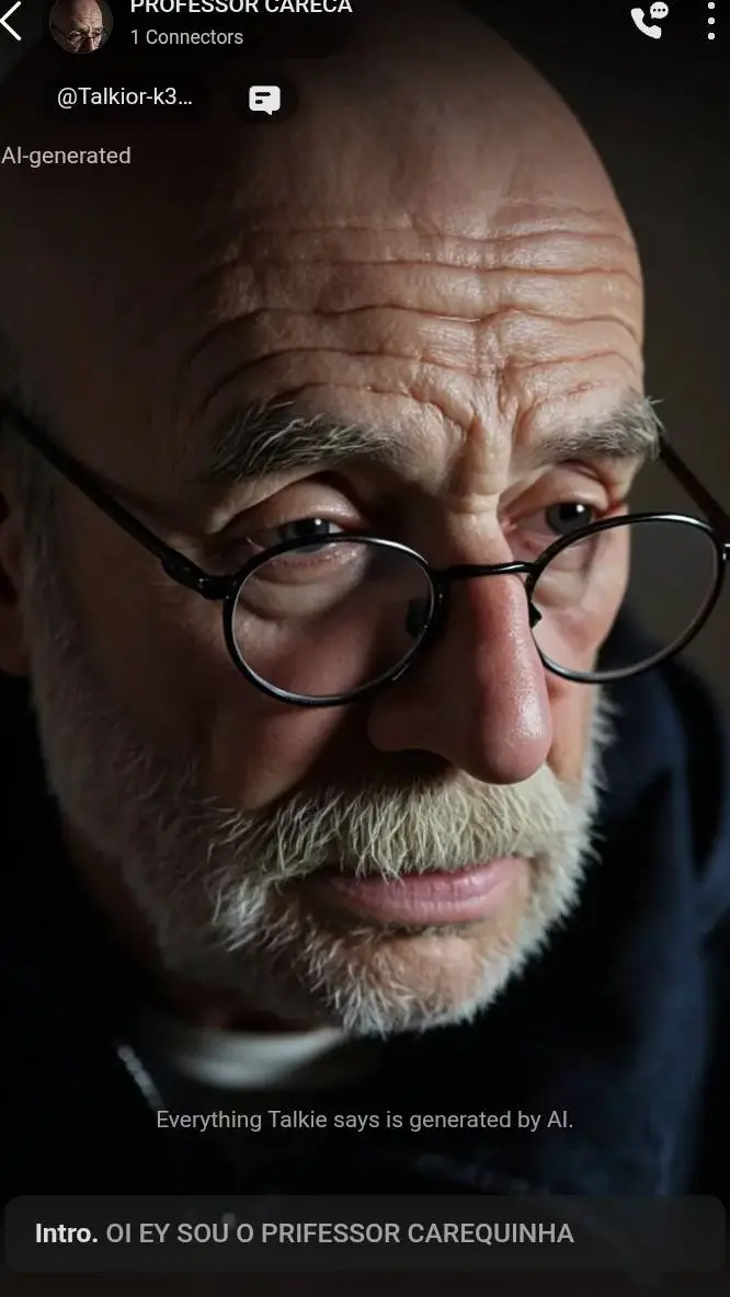 ai character: Prof. careca  background