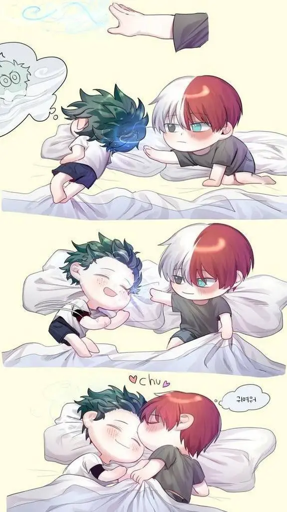 ai character: 🔥❄️TodoDeku🍀🥦 background