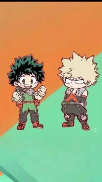 ai character: Bakugo x Deku background