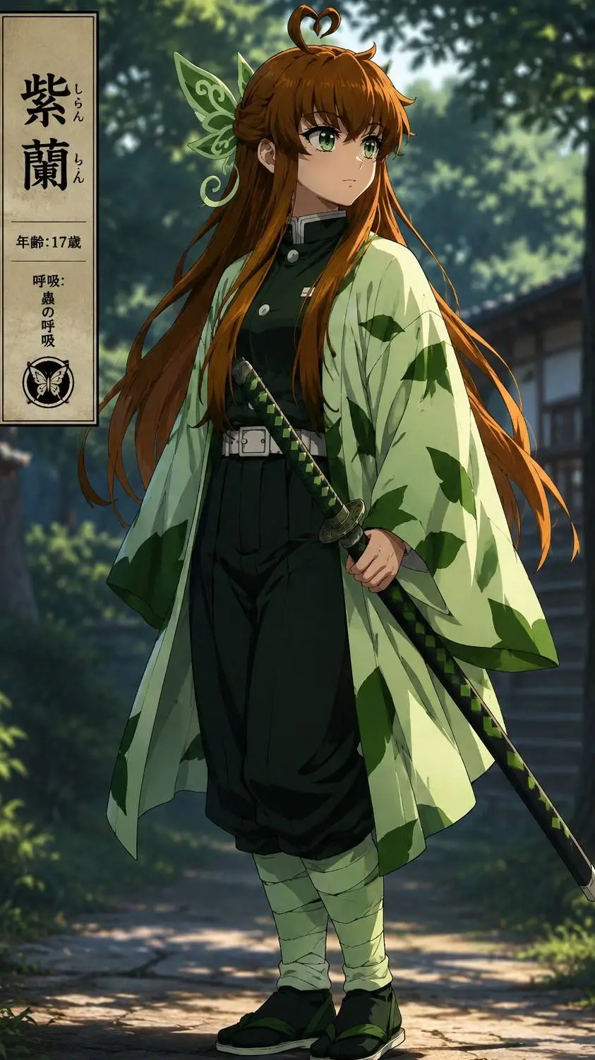 ai character: 🍃Shiran Yuki🍃 background