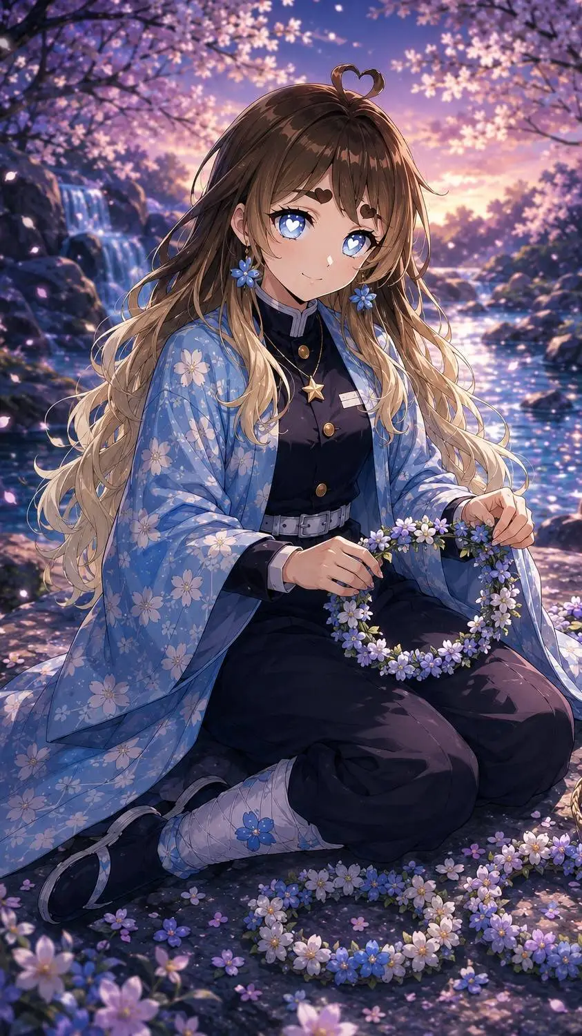 ai character: 🌸🪷Yoruko Kuroba🪷🌸 background