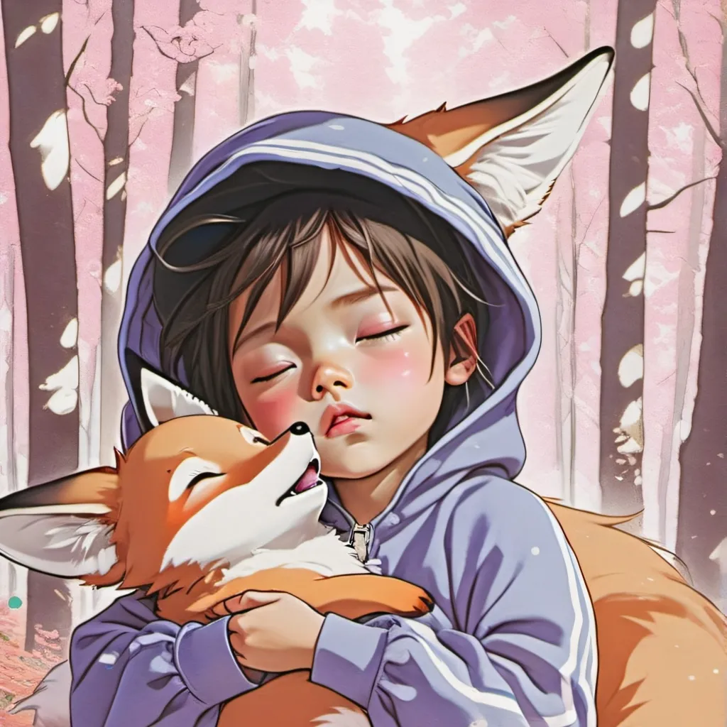chat with ai character: toddler fox boy 