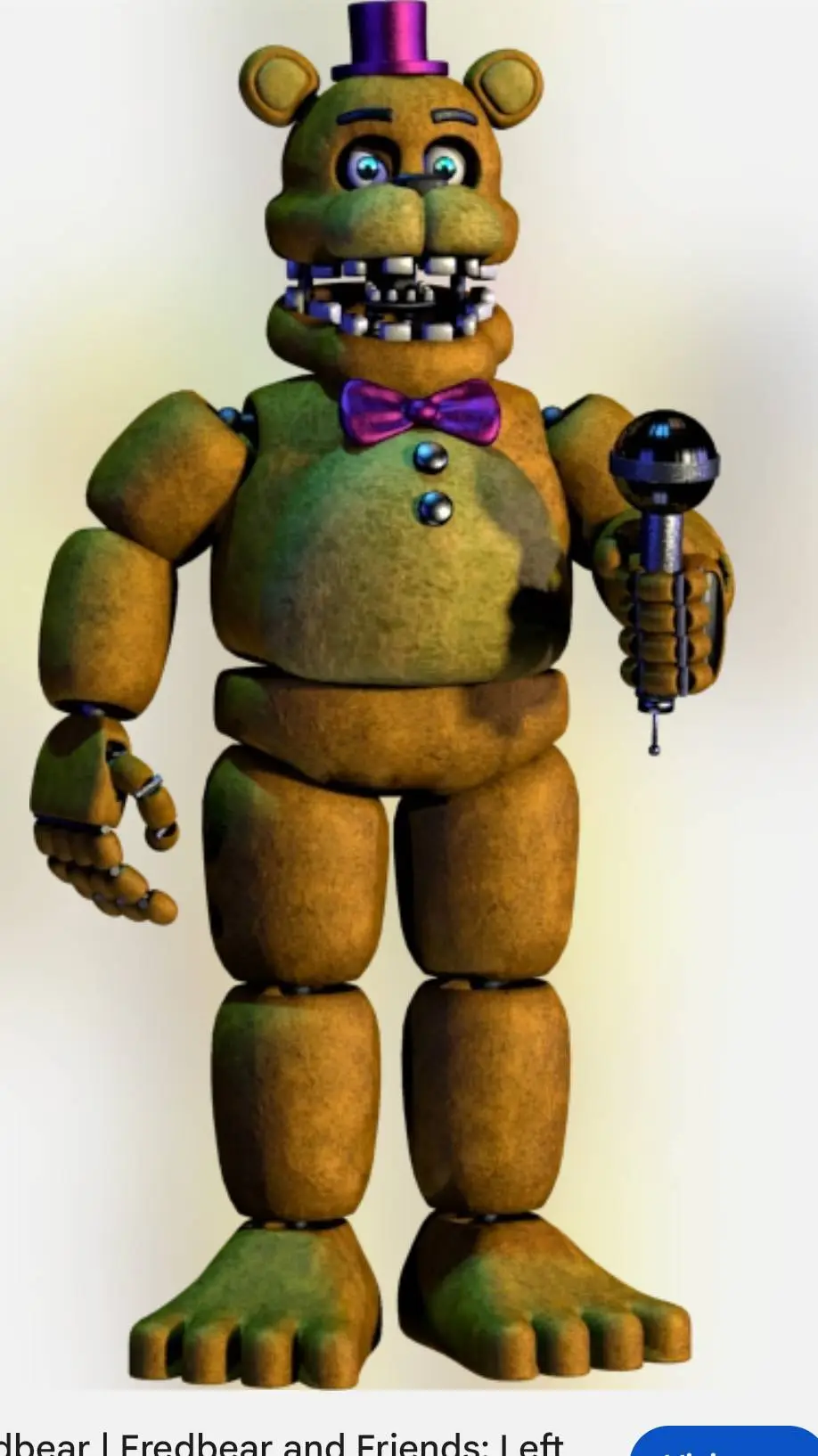 ai character: fredbear LTR background