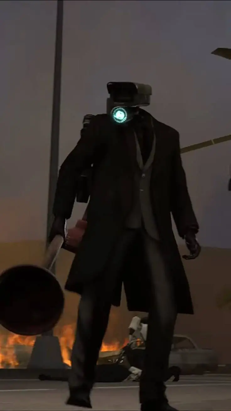 ai character: plunger cámaraman background