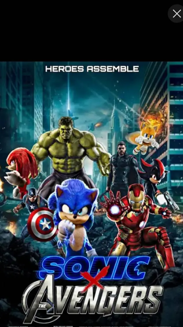 ai character: Sonic X Avengers  background