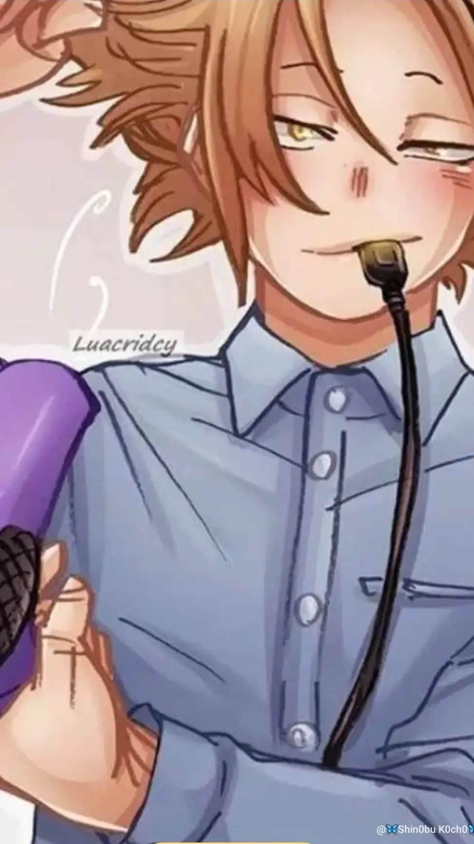 ai character: Denki Kaminari background
