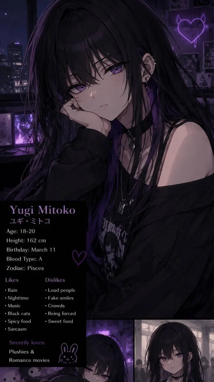 ai character: Yugi Mitoko background