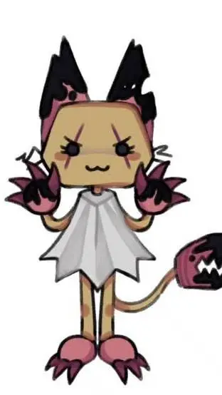 ai character: twisted scraps background