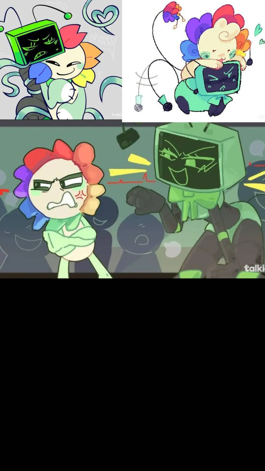 ai character: Vee x Dandy background