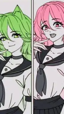 ai character: Naty y Kat background