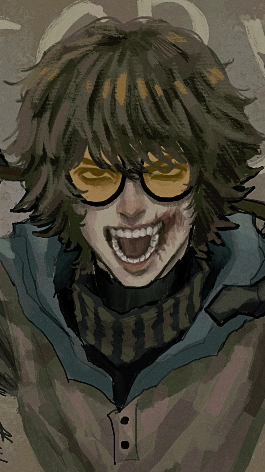 ai character: Ticci Toby background