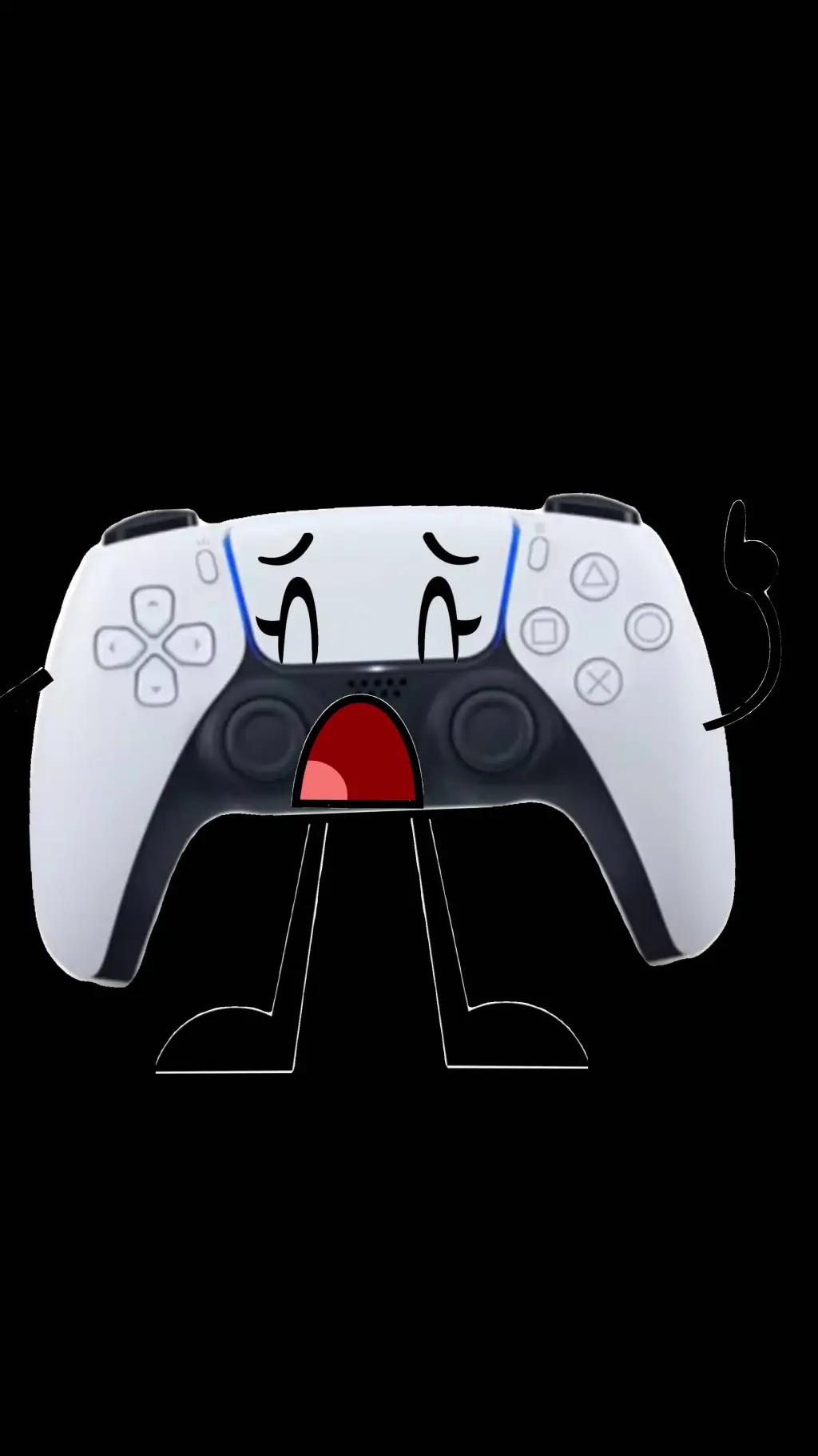 ai character: PS5 CONTROLLER OC background