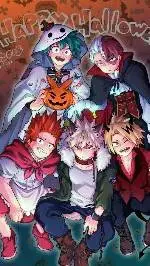 ai character: MHA Hallowen😈 background