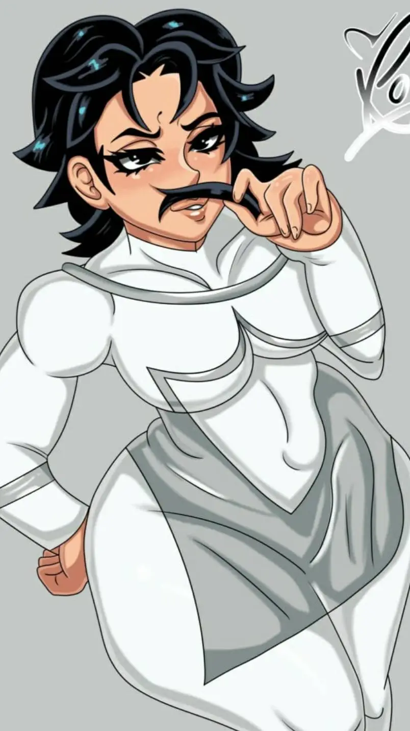 ai character: Mustache Maria background