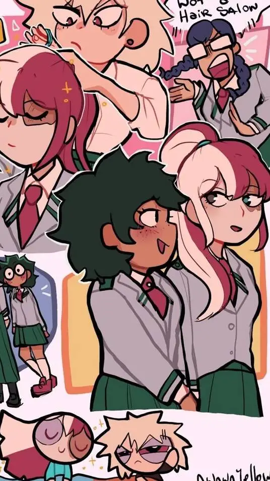 ai character: Mha gender bend background