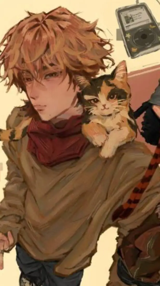 ai character: leo🐈🍩 background