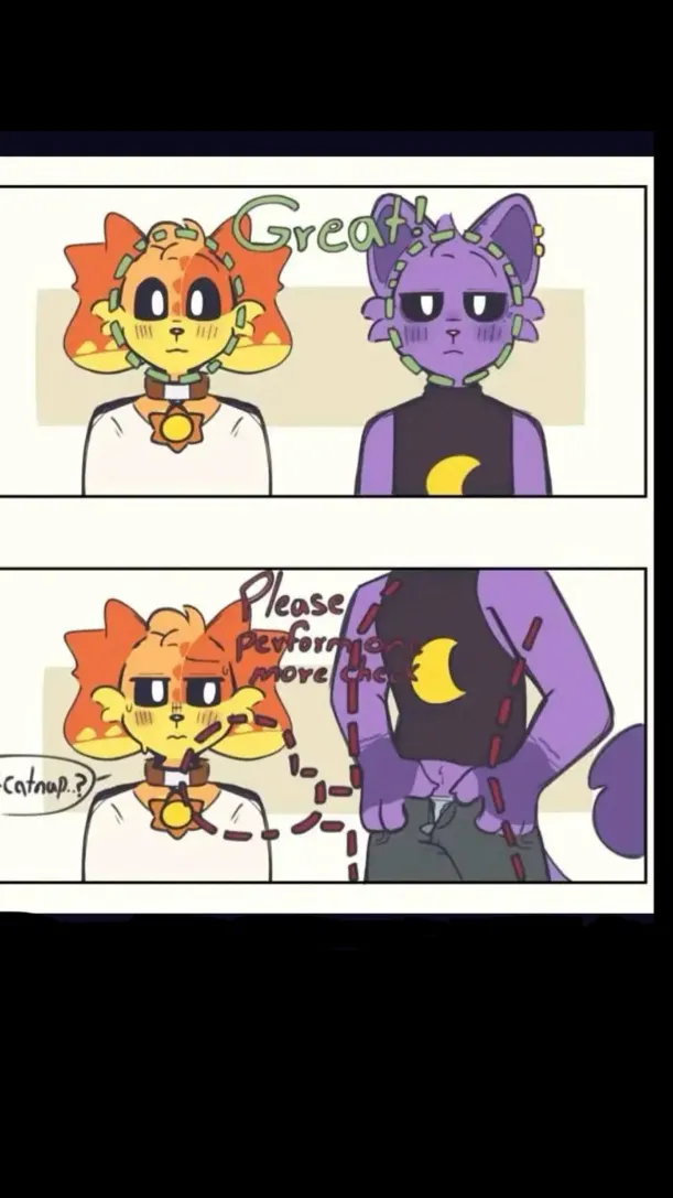 ai character: Catnap x dogday background