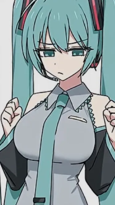 ai character: Thicc miku background