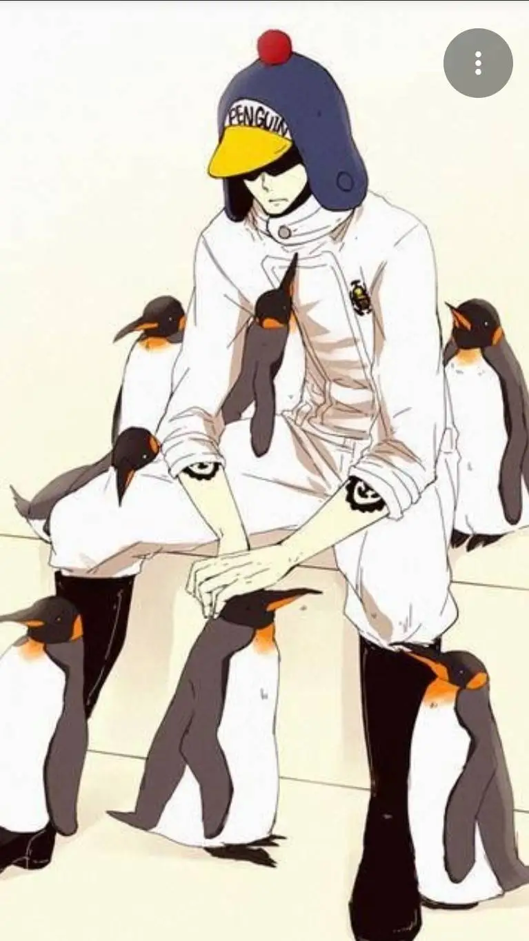 ai character: penguin  background