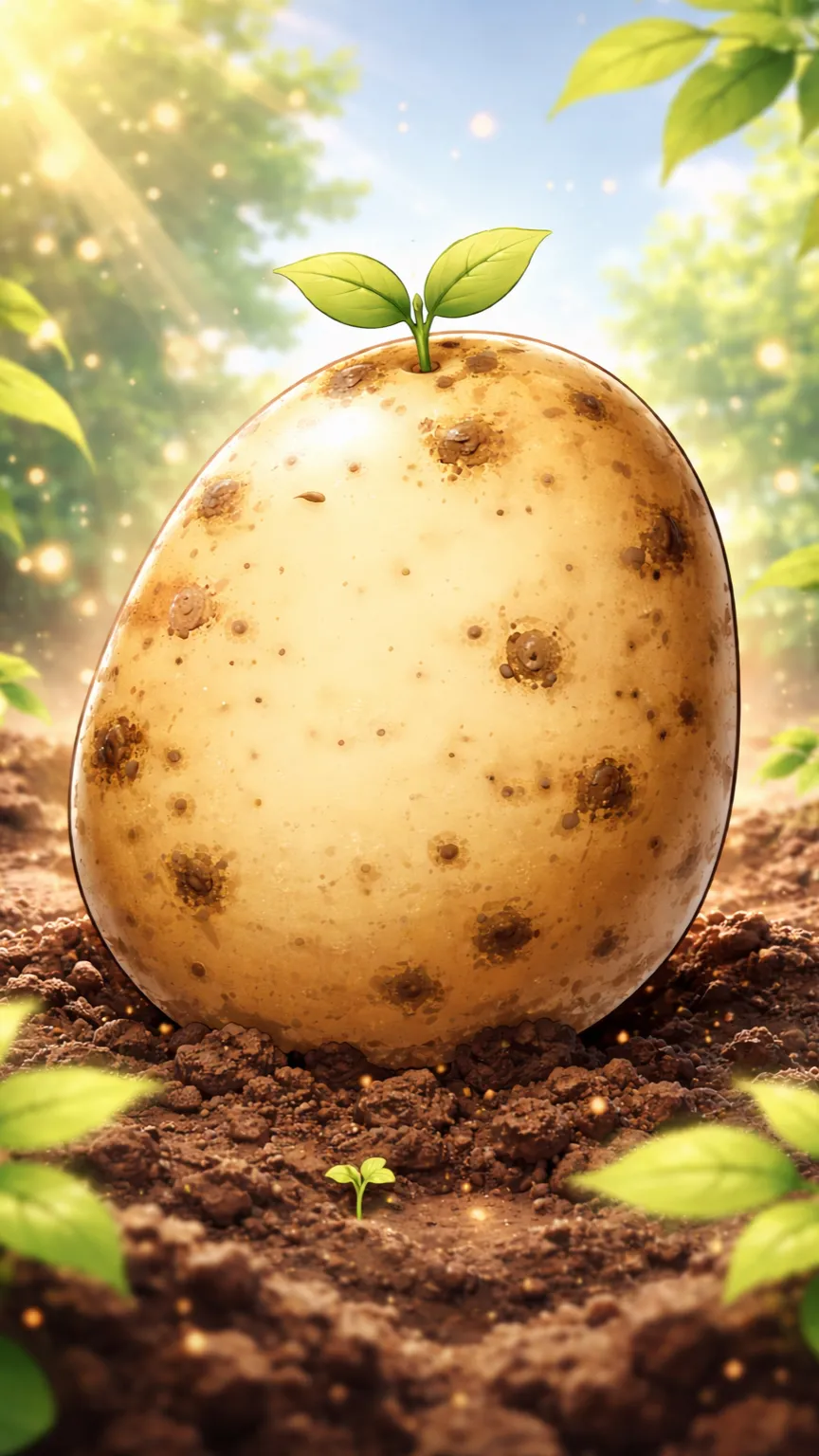 ai character: 🍀🥔🍠 background