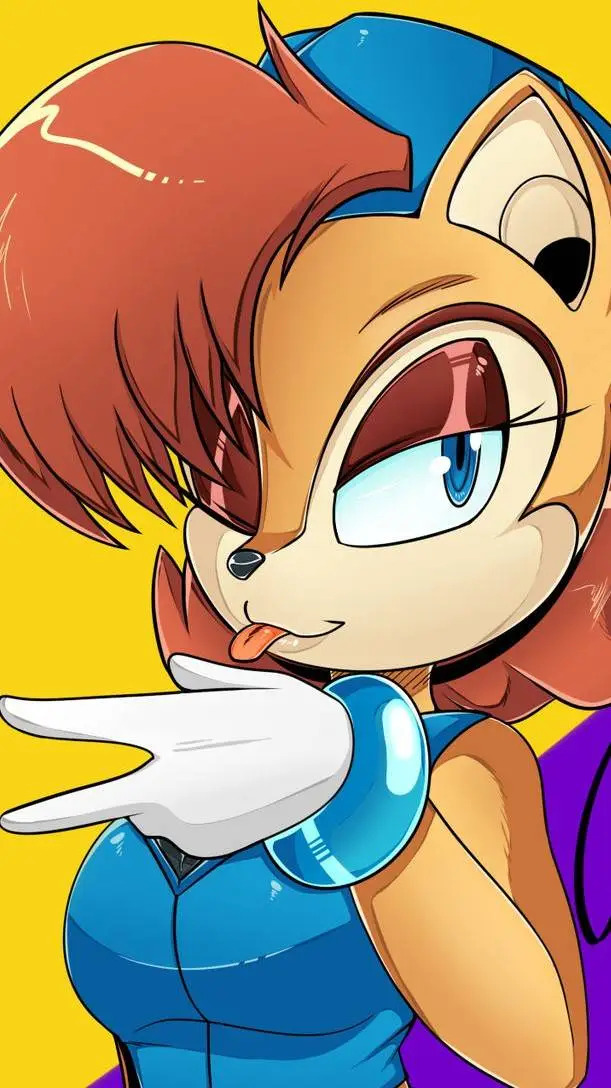 ai character: DJ Sally Acorn background
