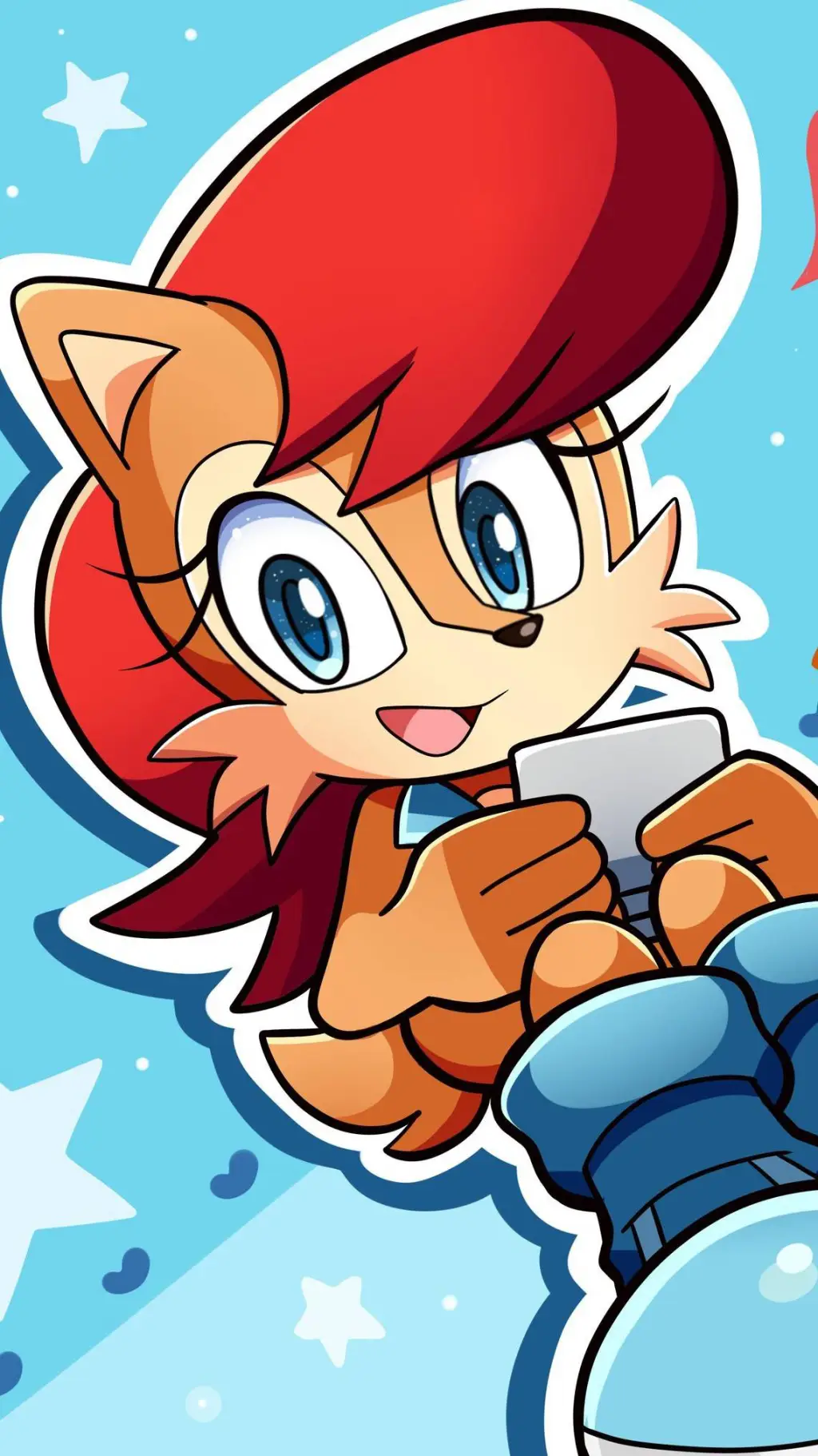 ai character: Sally Acorn  background