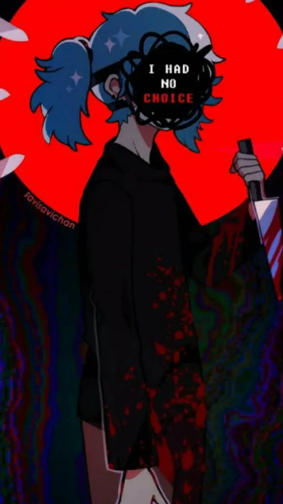 ai character: Sally face  background