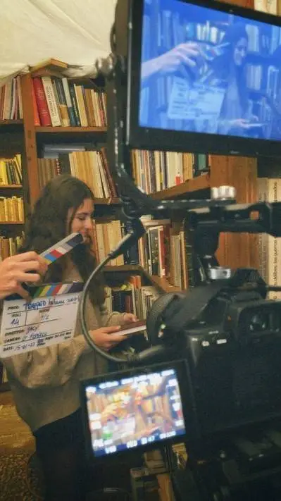 ai character: -ST Cast Filming- background