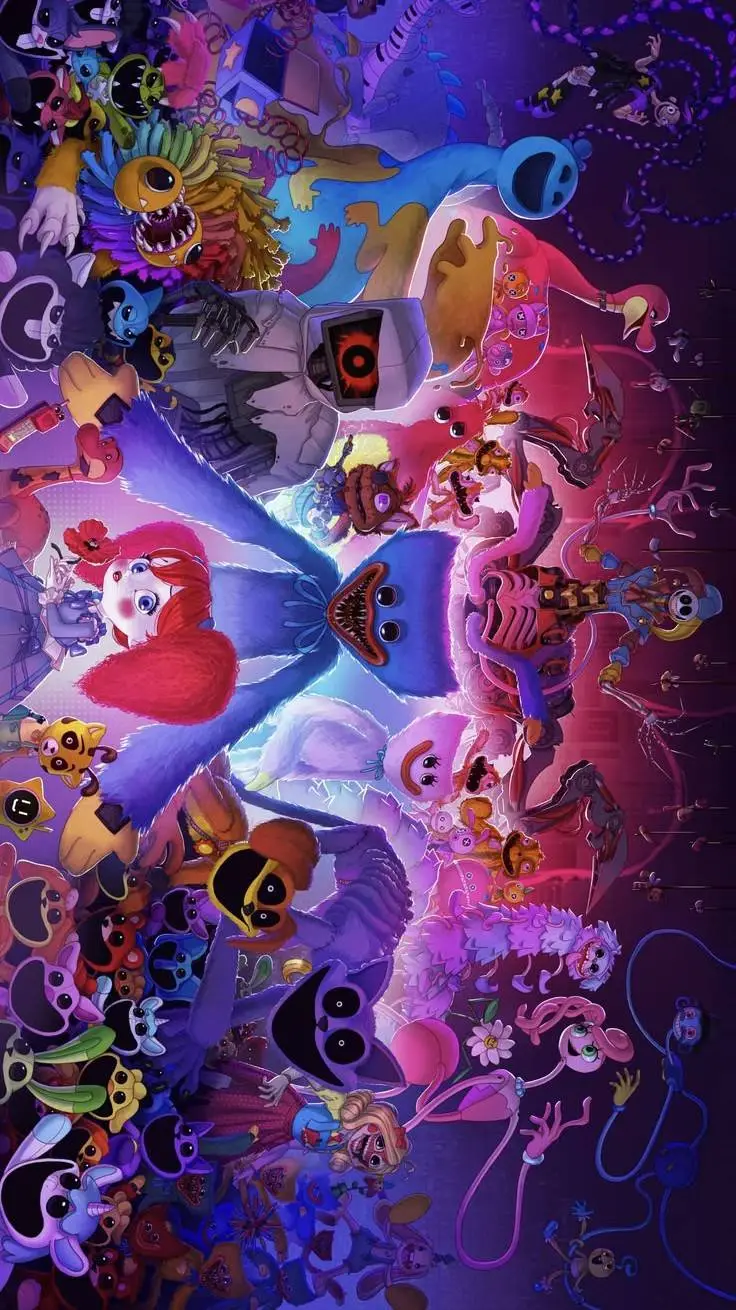 ai character: Poppy Play Times~💀 background