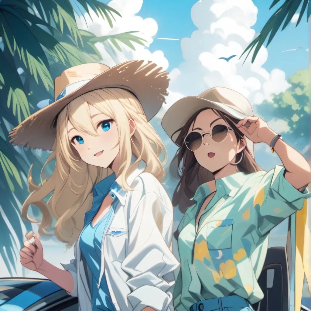 chat with ai character: 2 girls 