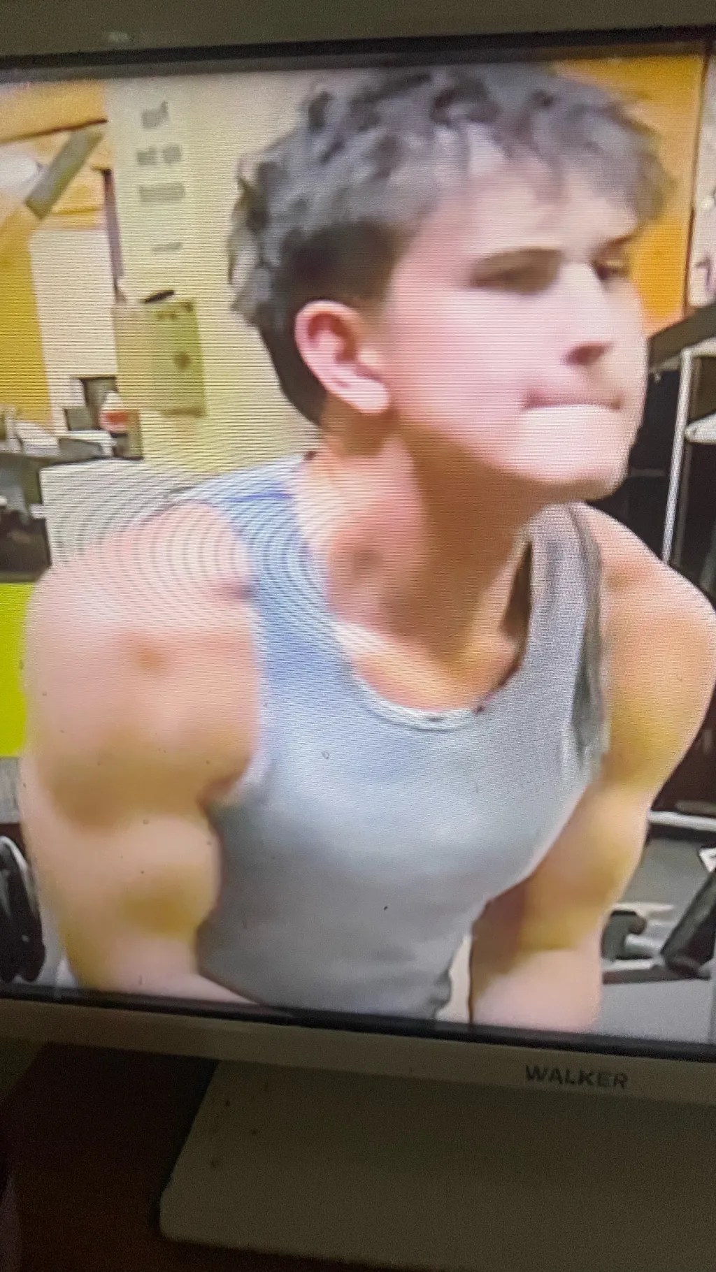 ai character: GOOBERS AT THE GYM background