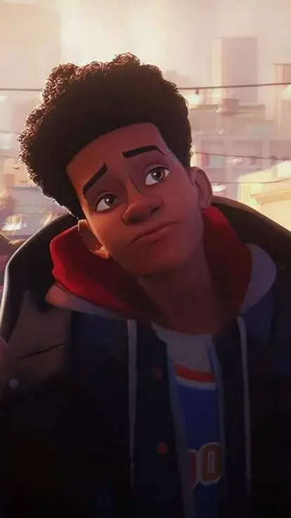 ai character: Miles Morales  background