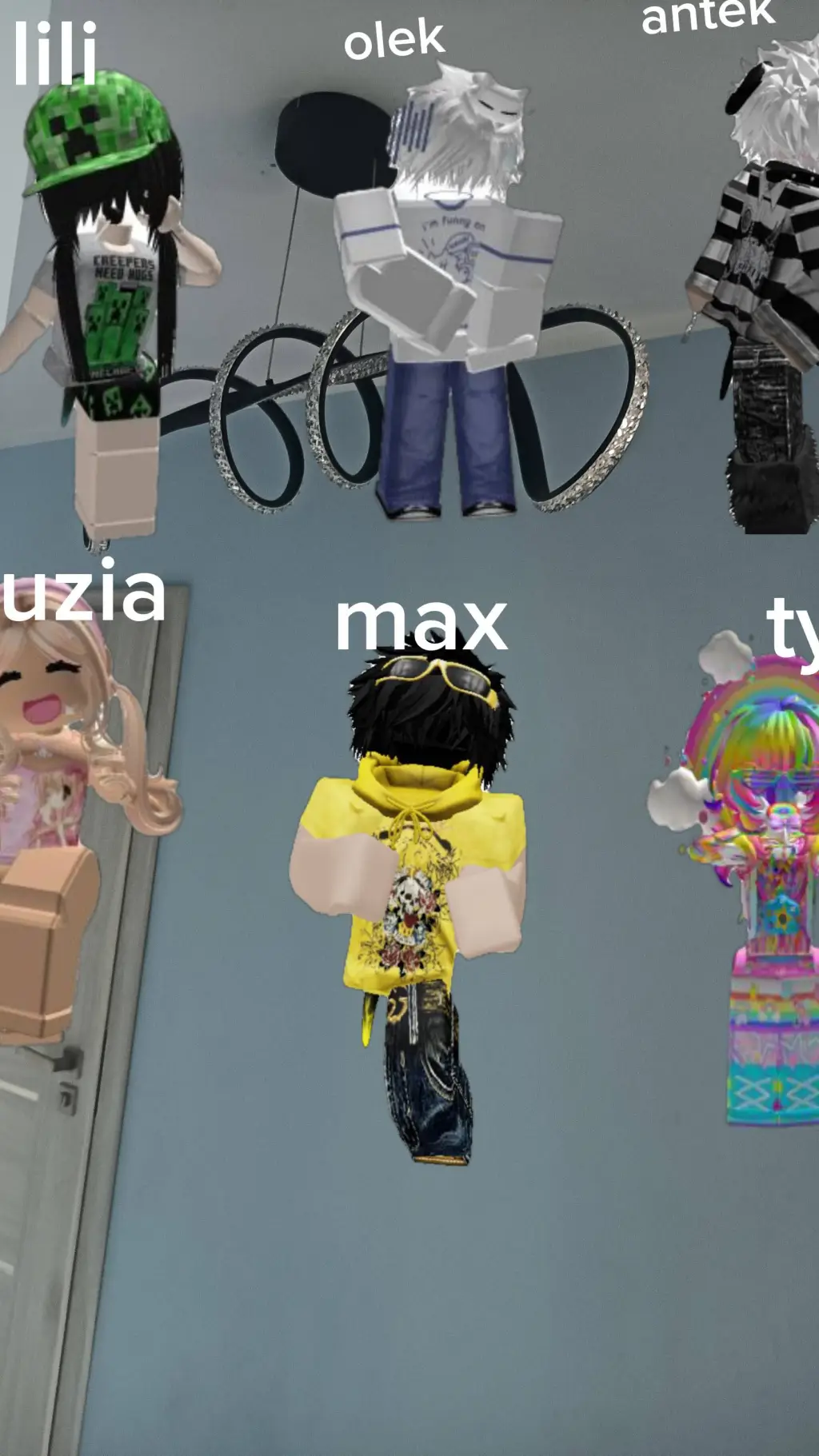 ai character: grupka Roblox background