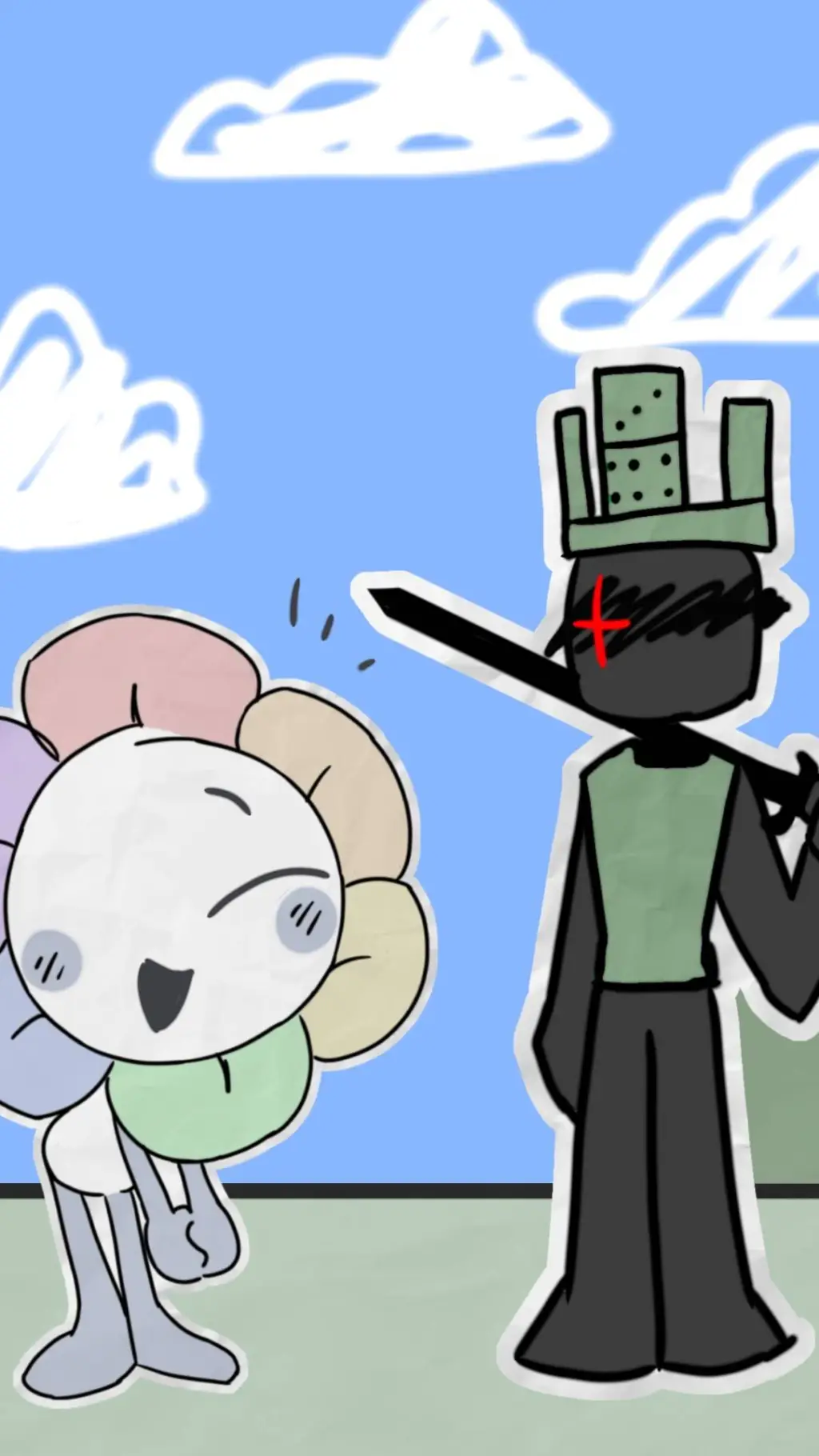 ai character: Paper World (FPE) background