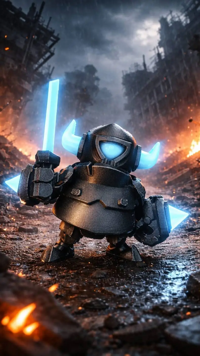 ai character: mini pekka  background