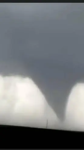 ai character: tornado disaster  background