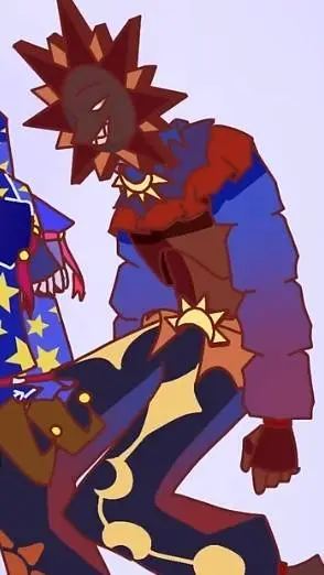 ai character: SUN & MOON/eclipse background