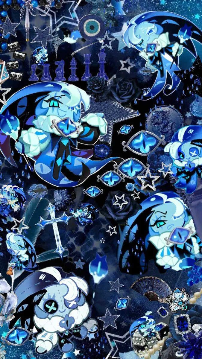 ai character: Shadow milk cookie background