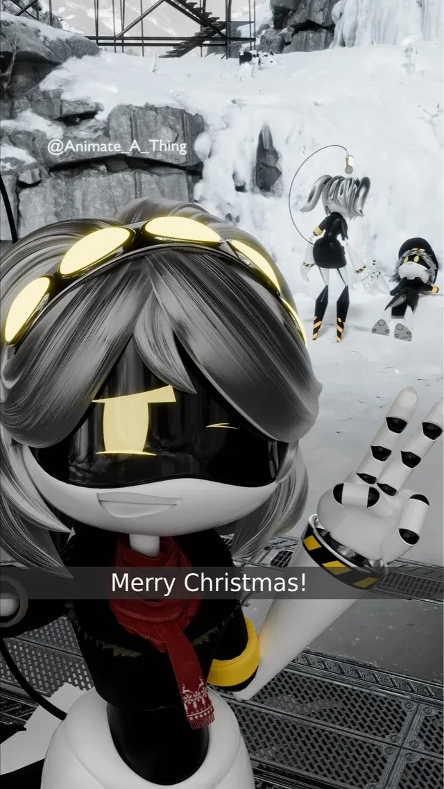 ai character: SD-V Christmas background