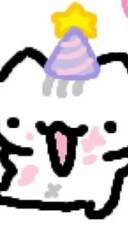 ai character: Celebrating cat  background