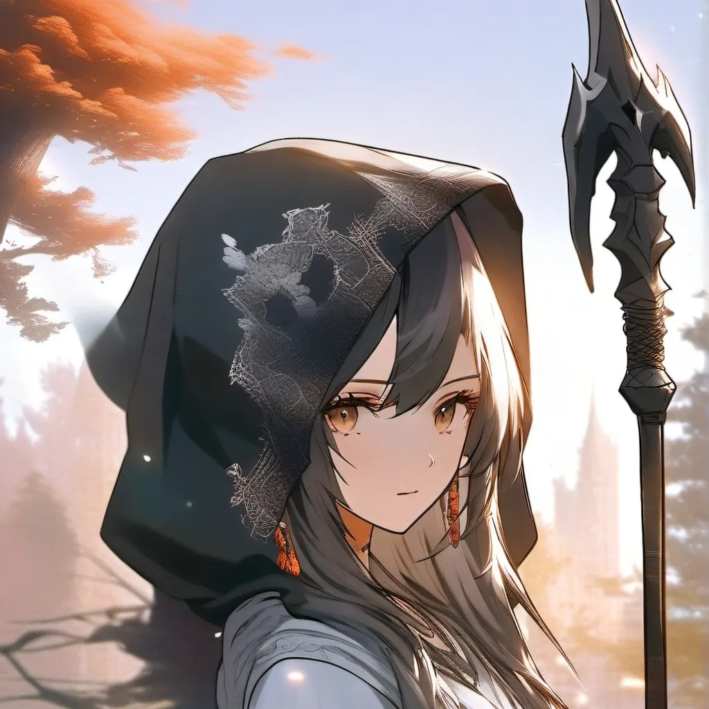 chat with ai character: a girl grim reaper