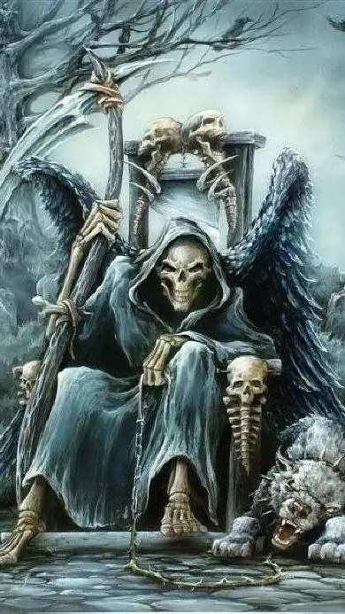 ai character: the grim reaper background
