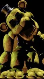 ai character: golden Freddy  background