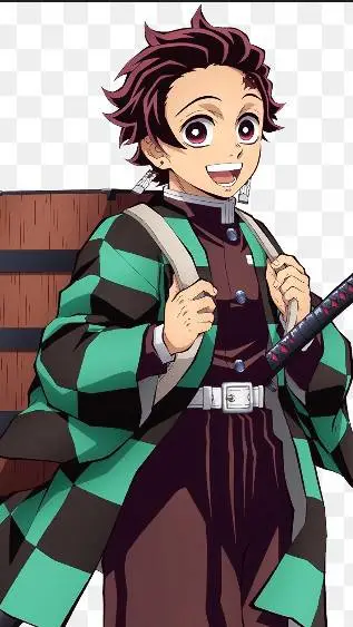 ai character: Tanjiro kamado background