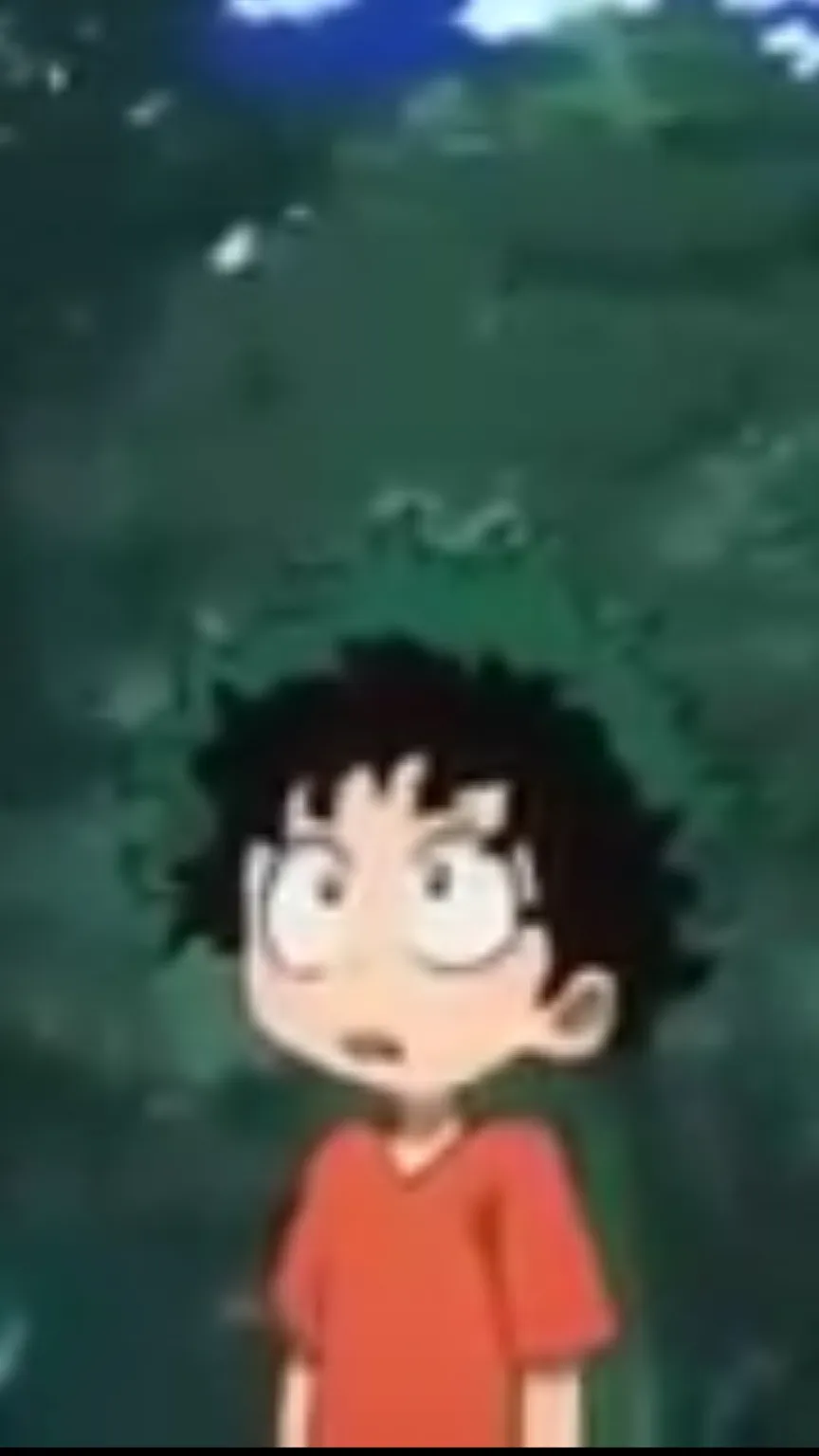 ai character: Deku as a kid background