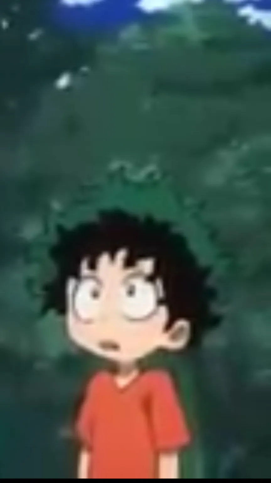 ai character: Deku as a kid background