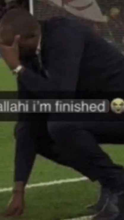 ai character: Wallahi,I'm cooked background