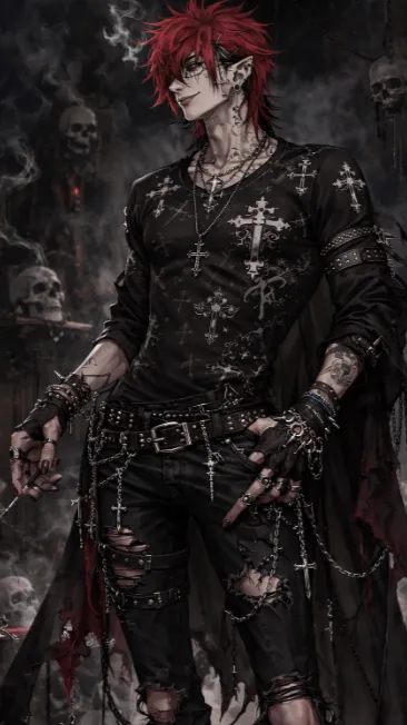 ai character: Axel  background