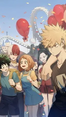 ai character: amusement park ￼ background