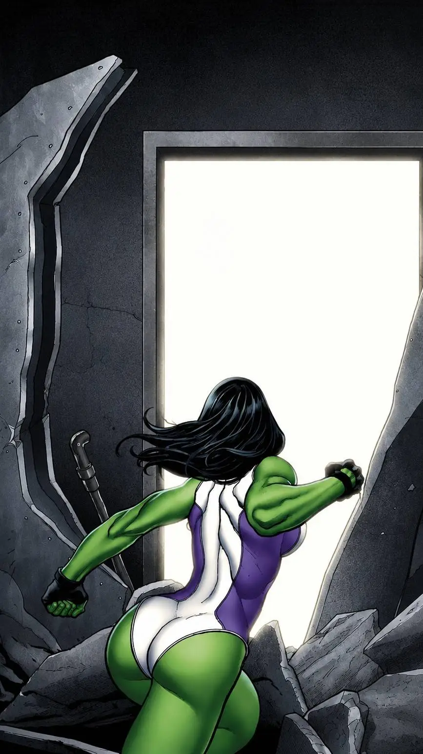 ai character: She hulk  background